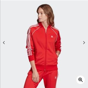 adidas red sst jacket